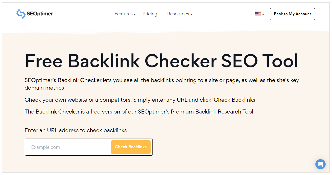 Outil de vérification des backlinks